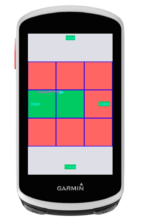 Non-zoomed view neighboring tiles fully visible on Edge model
